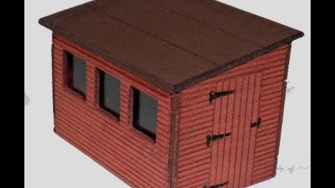 How to build the N Gauge Garden Shed Kit from Ancorton Models