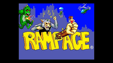 Rampage (Master System YM2413 FM 60Hz / US) - Intro / Attract Mode