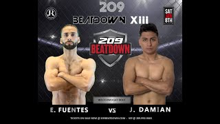 Eddie Fuentes vs Jimmy Damian - 209BEATDOWN XIII - January 08, 2022