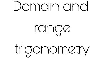 #Trigonometry part - 3 Domain and range, quadrant sign scheme.