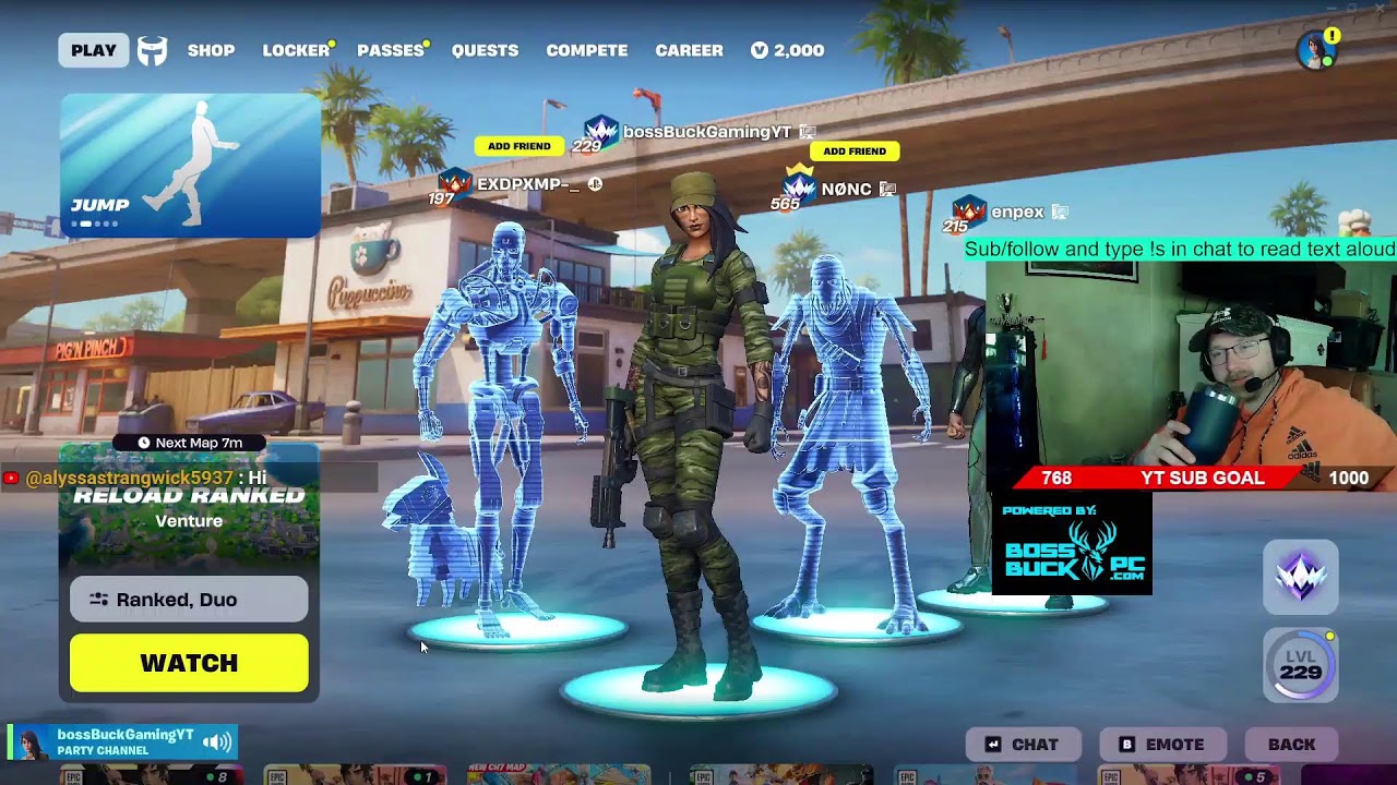 🔴😎🦌 UNC IS LIVE! FORTNITE RANKED TOP 10K RELOAD!  