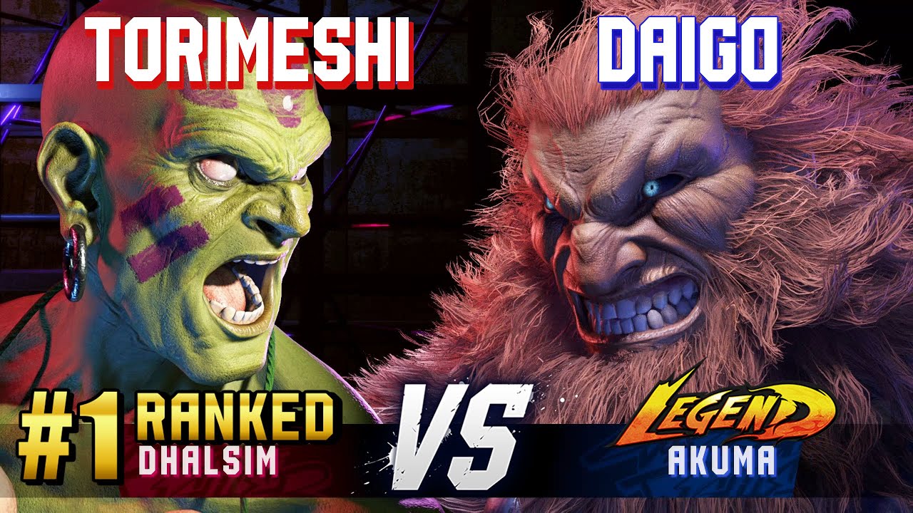 SF6 ▰ TORIMESHI (#1 Ranked Dhalsim) vs DAIGO (Akuma) ▰ High Level Gameplay