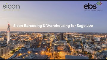 EBS & Sicon demonstrate Barcoding & Warehousing (WMS) for Sage 200