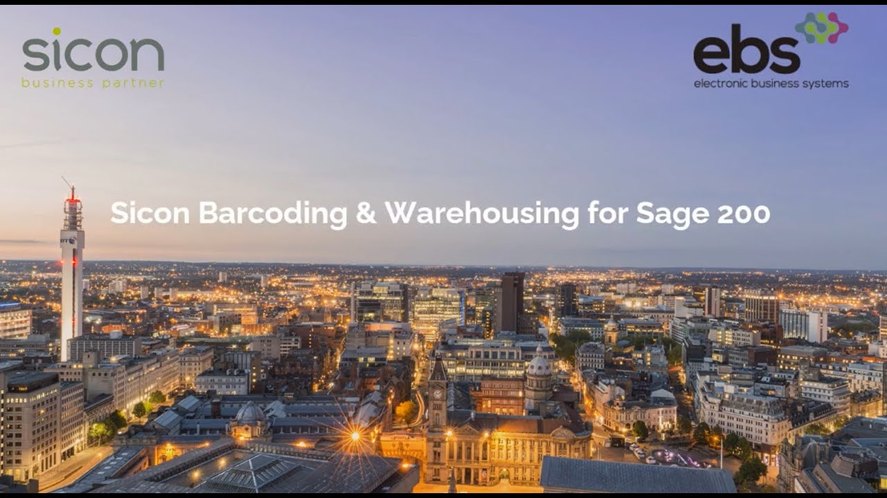 EBS & Sicon demonstrate Barcoding & Warehousing (WMS) for Sage 200