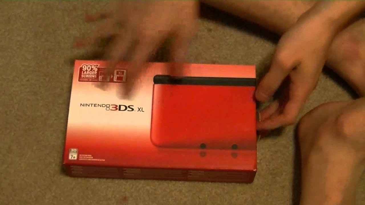 Nintendo 3ds Xl Unboxing Red Black Part 1 Youtube