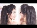 Amazing VOLUMIZED Ponytail Hairstyle | Easy Prom Ponytail Hairstyle | Messy Ponytail