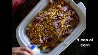 scalloped ham potatoes cheesy corn cooker slow