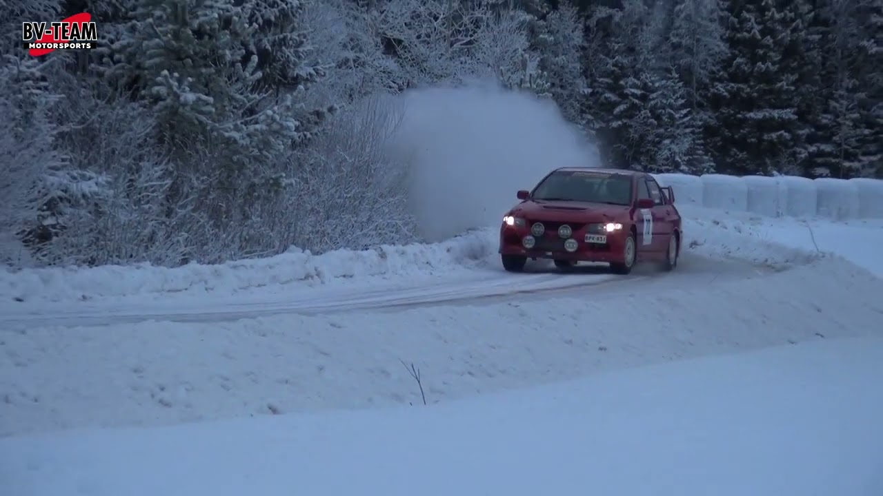 Juha Mäkelä - Mitsubishi Lancer Evo 8 - Piippolaralli 7.1.2023