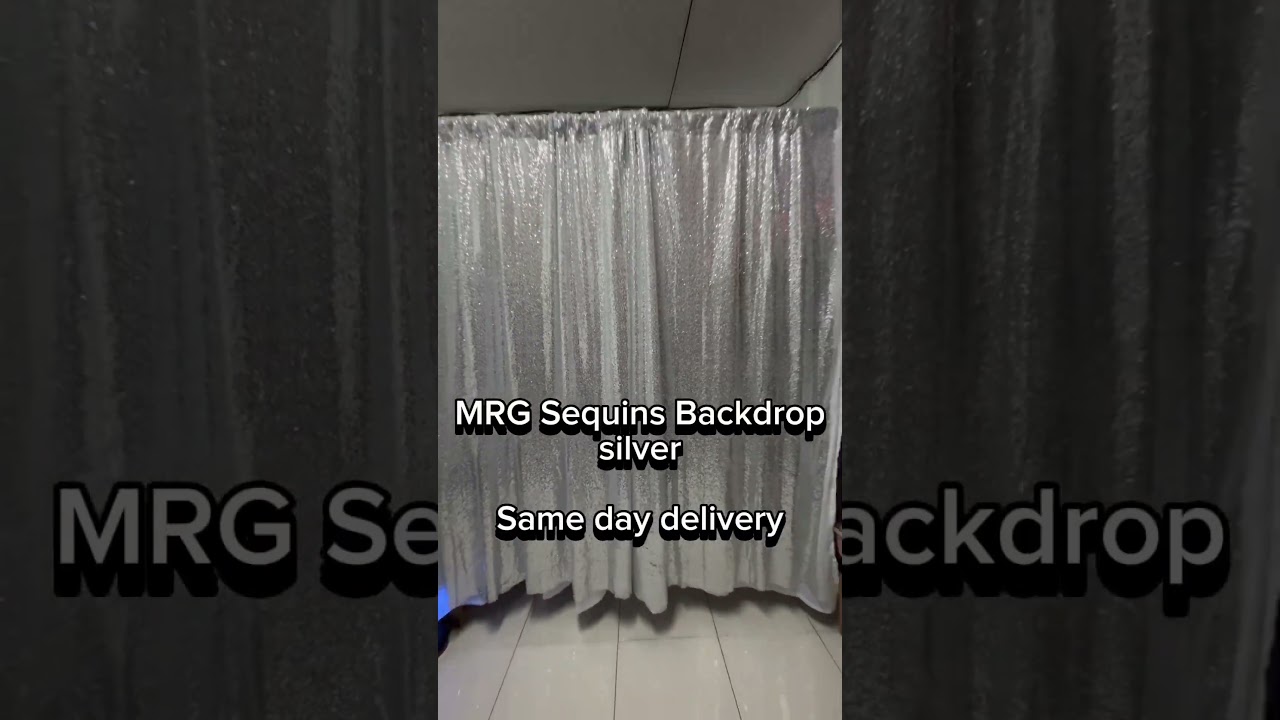 MRG Sequins Backdrop Silver 