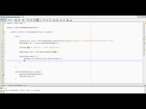 Java Connecting to MySql Database Tutorial My Test Revision Steps