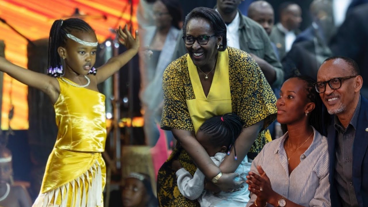 Umwuzukuru Wa Kagame Atunguye  Kagame Numugore we ! Ange Kagame nabandi bantu bumiwe