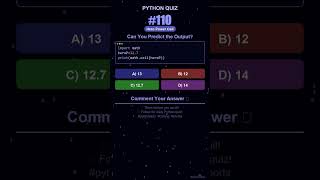 Python Quiz #110 — Can You Predict the Output? #shorts #python