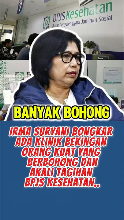Irma Suryani Sebut Banyak Rumah Sakit Berbohong Soal Tagihan BPJS #bpjs #rumahsakit #dprri