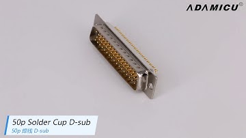 DB50p Male D-sub Connector | D Type Connectors | ADAMICU
