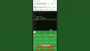 convert string into list