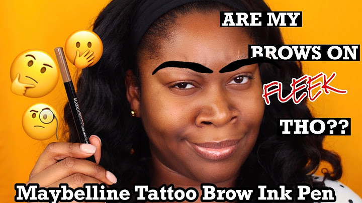 Maybelline tattoo brow ink pen review