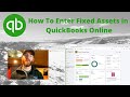 How to enter fixed assets in quickbooks online