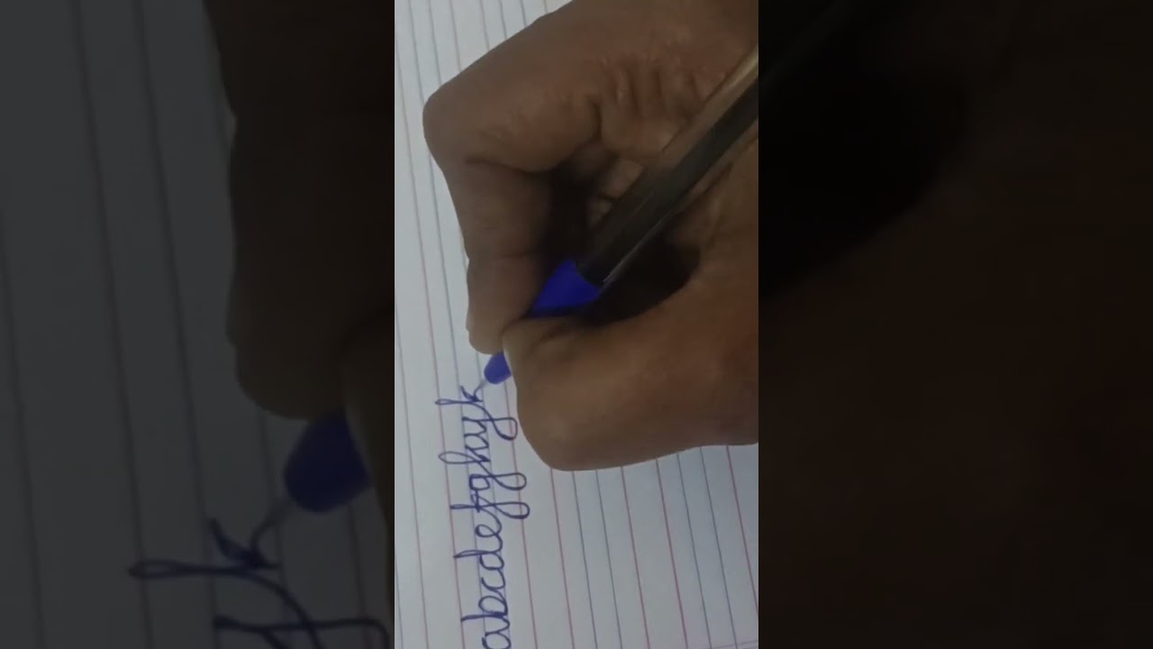 lower case cursive letter in one line 