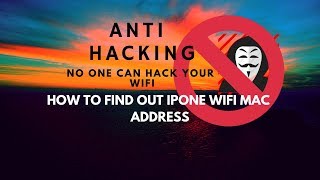 How to find out Iphone Iso wifi Mac Address ANY ISO VERSION VERY SIMPLE