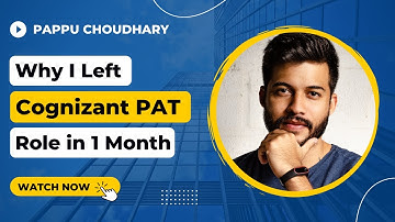 Why I Left Cognizant Programmer Analyst Trainee Role ?? Support Role, Low Salary, Work Pressure, WFO