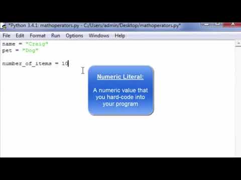 Module 1 Video5   Numeric Literals