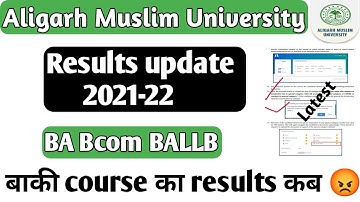 Latest updates BA Bcom BALLB results AMU BA Bcom results 2021 amu BALLB results 2021