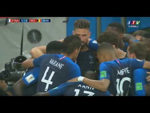 Dünya Çempionatı   Yarımfinal Fransa 1-0 Belçika İtv  #BolFutbol - 2018