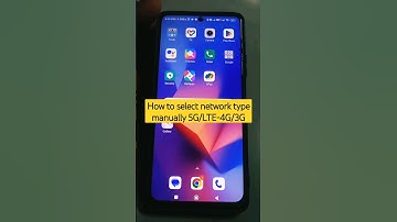 How to select network type manually 5G/LTE-4G/3G #mi #shorts #network #5g #4g