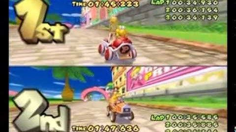 mario kart double dash walkthrough - part 4 - 100% - 100cc - mushroom cup - grand prix