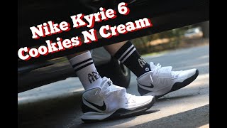 kyrie 5 cookies and cream on feet