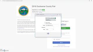 Duchesne County 4-H Fair Entry Form Demo
