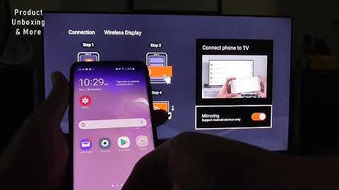 TCL C715 TV Screen Mirroring with Android Smartphone on Smart View