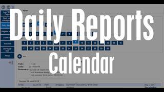 Daily Reports Calendar — Instantly Access Historical Data in ProMISe