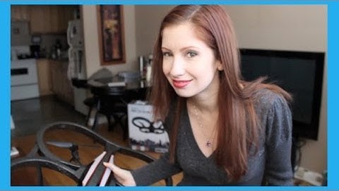 Girl Flies New AR DRONE 2.0 for the First Time!!!