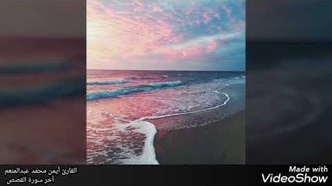 الشيخ أيمن عبدالمنعم - آخر سورة القصص