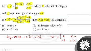 Let \( f(x)=\left\{\begin{array}{ll}x-[x] ; & x \notin I \\ 1 ; & x \in I\end{array} ;\right. \)...