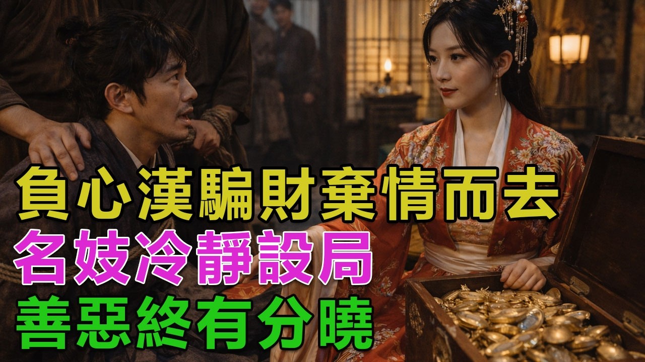 民間故事：負心漢騙財棄情而去，名妓冷靜設局，善惡終有分曉
