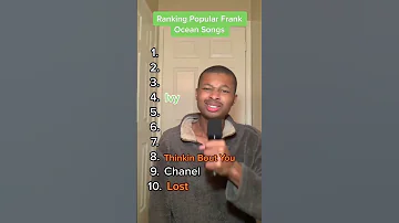 Ranking Popular Frank Ocean Songs!! #shorts