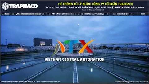 Scada Xử lý nước thải nhà máy Trafaco - ATX Central