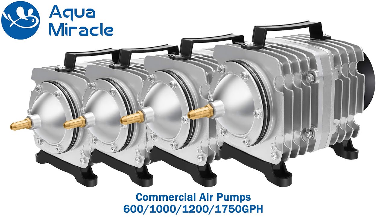 AquaMiracle Commercial Air Pump for fish tank, hydroponics, seafood