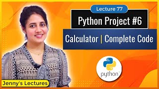 Python Project for beginners #6| Calculator -Complete Code | Python for Beginners #lec77 screenshot 2