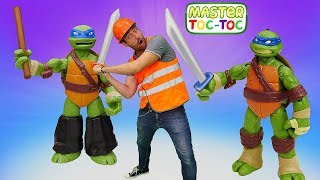 Vidéo en français. Master Toc-Toc №37: les tortues Ninja font du sport