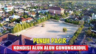 MIRIP ALUN ALUN LOR KERATON YOGYAKARTA PENUH PASIR, ALUN ALUN WONOSARI GUNUNGKIDUL DIGARAP BERTAHAP