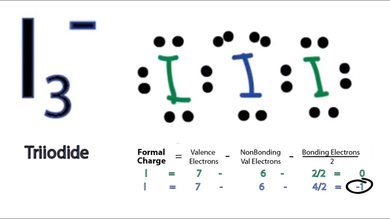 Lewis Structure, Lewis Structure for I3-, Lewis Dot Structure for...