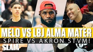 LaMelo Ball vs LeBron James Alma Mater! 👑 Spire vs Akron STVM