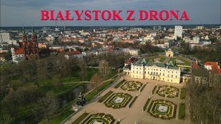 Białystok z lotu ptaka Pałac Branickich