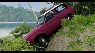Electric Lada Niva through stones and water screenshot 3