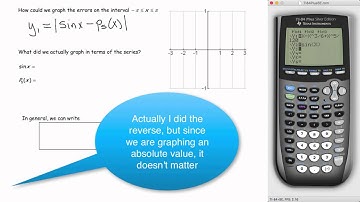 The Truncation Error for Taylor Polynomials