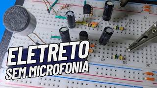 Electret microphone without feedback.