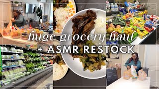 Huge Grocery Haul and ASMR Restock | Get It All Done | Sunday Reset
